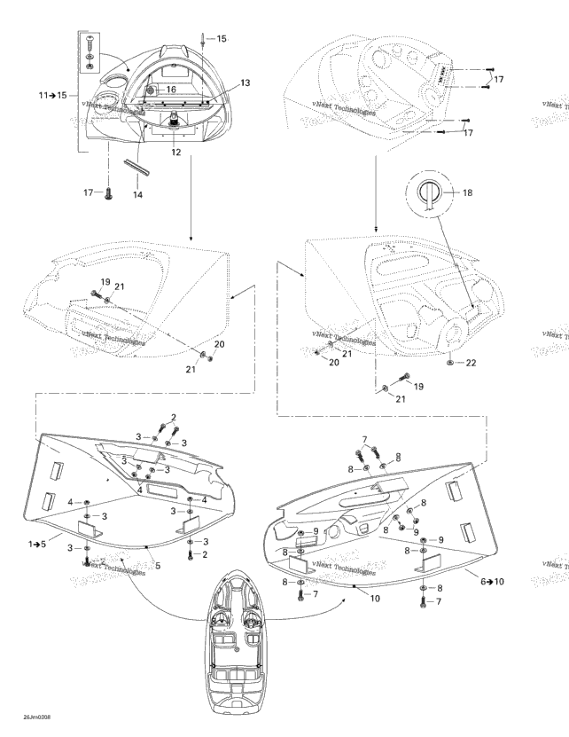 Front Console Glove Box