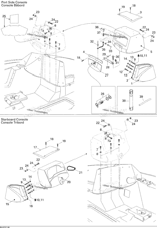 Front Console And Glove Box