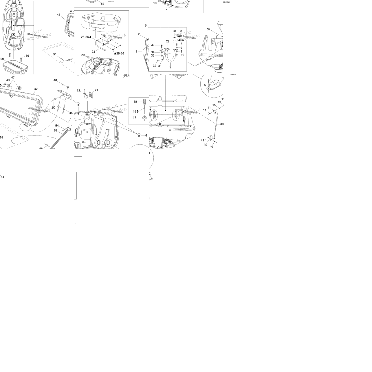 Engine Compartment And Central Cover