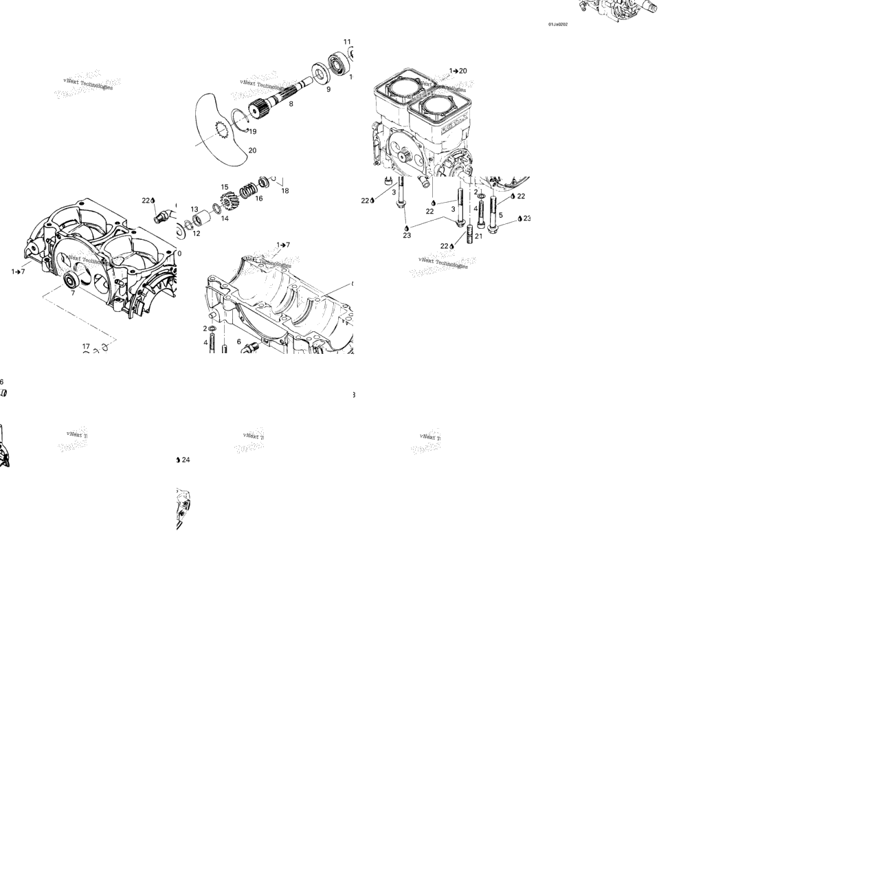 Crankcase, Rotary Valve
