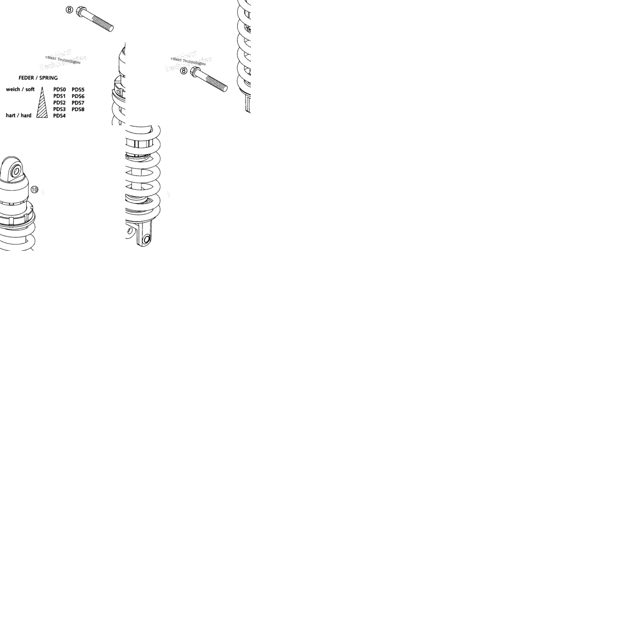 Shock Absorber White Power