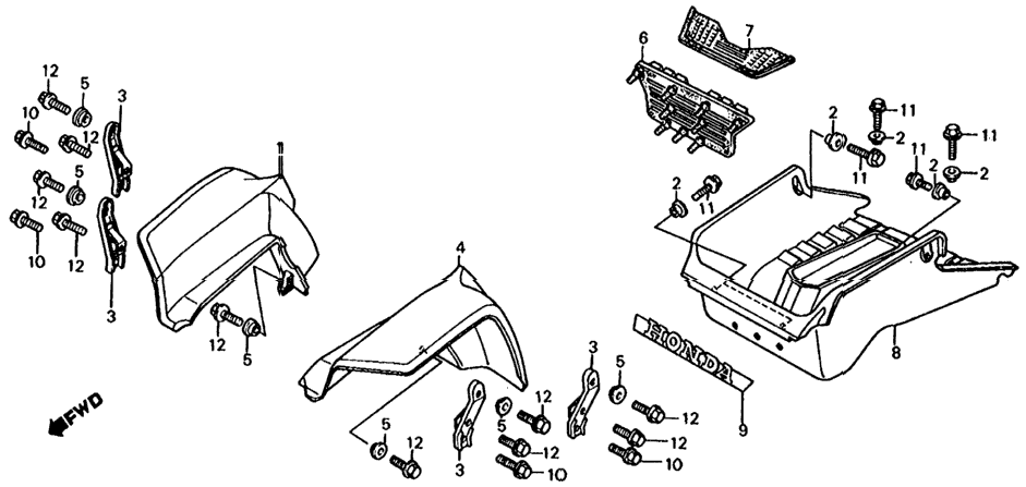 FRONT FENDER / FLOOR