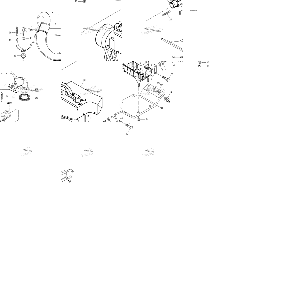 Engine Support And Muffler