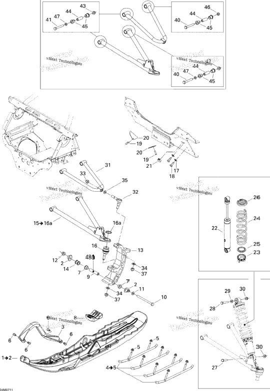 Front Suspension And Ski