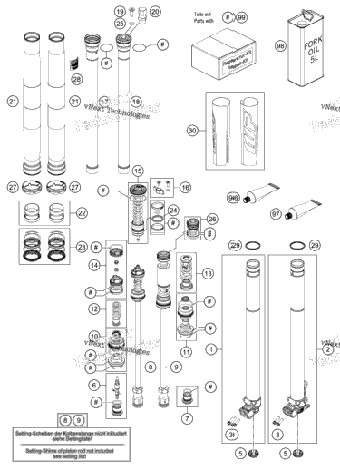 Front Fork Disassembled