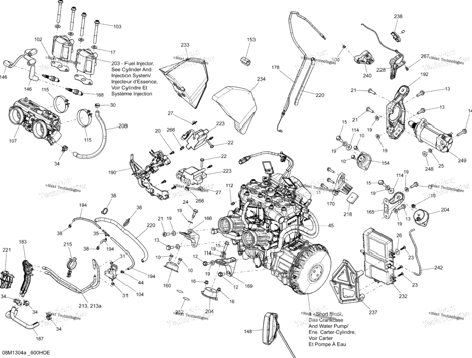 Engine And Engine Support 600