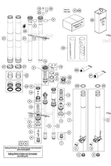 Front Fork Disassembled