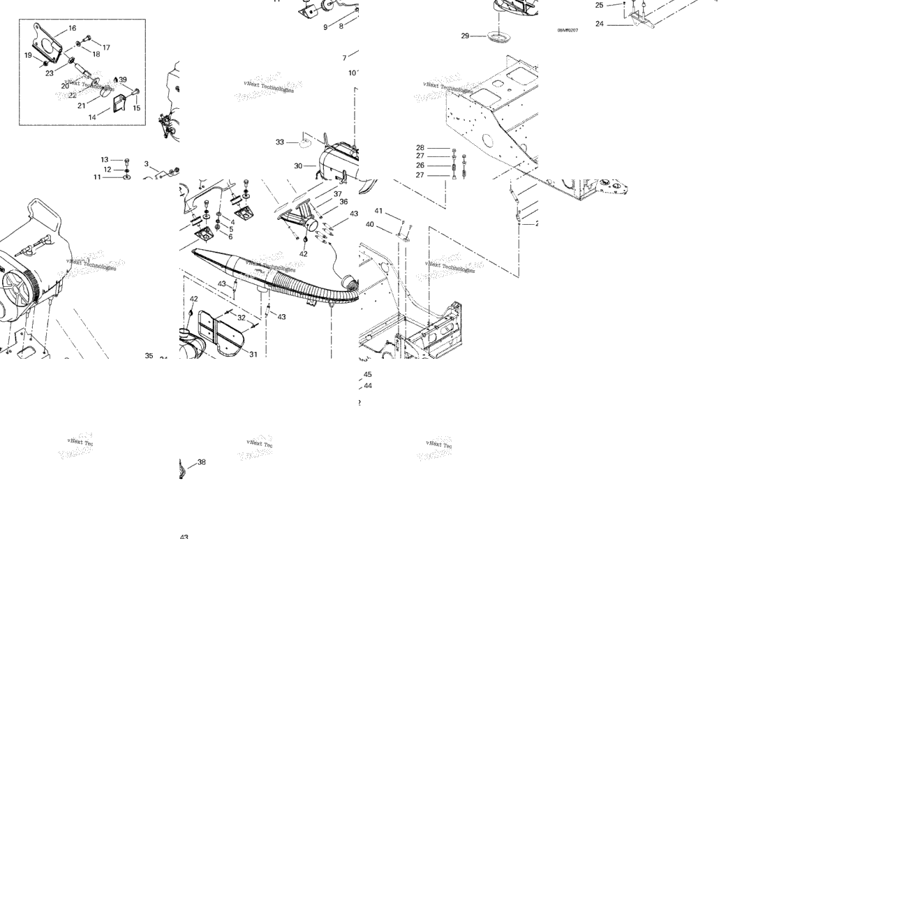 Engine Support And Muffler