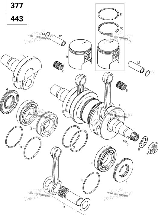 Crankshaft And Pistons 377