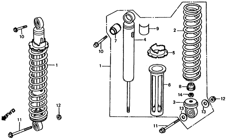 REAR SHOCK ABSORBER