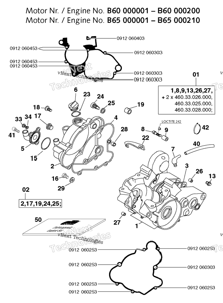 Engine Case (B60 000001-B60 000200,B65 000001- B65 000210)