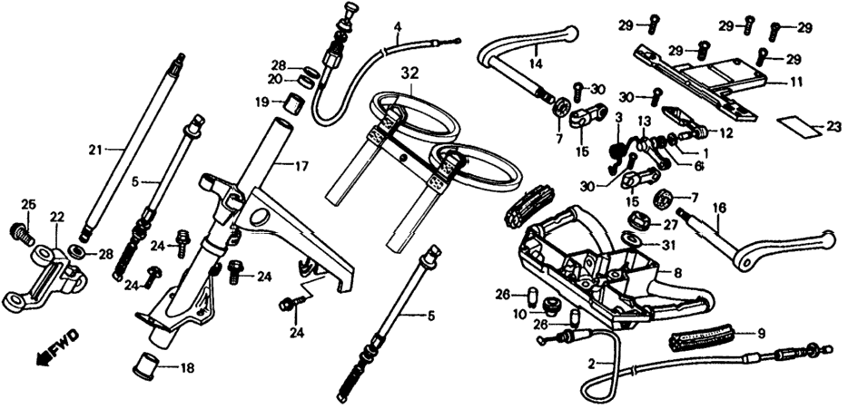 STEERING WHEEL / STEERING SHAFT / CABLES