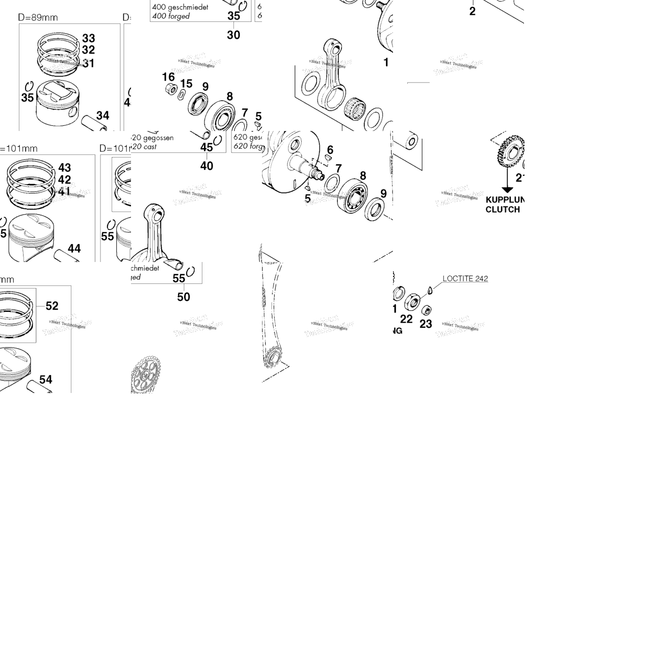 Crankshaft, Piston