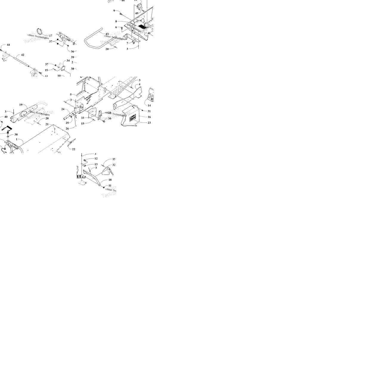 Chassis, Footrest And Rear Bumber
