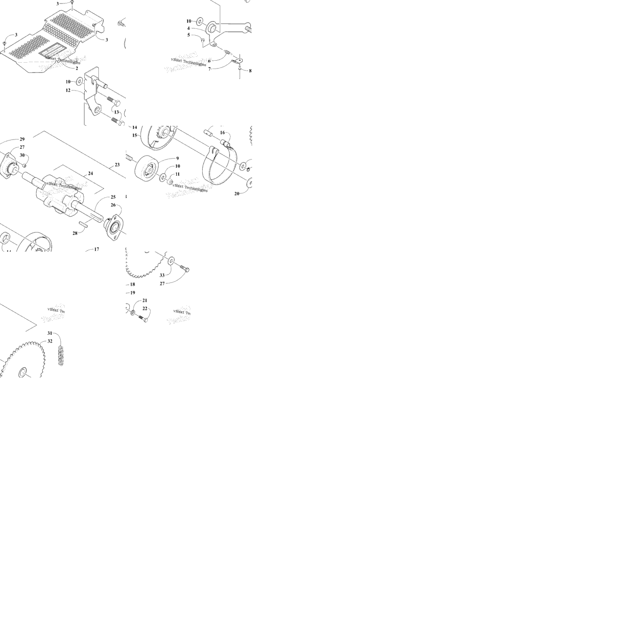Drive Train Shaft And Brake
