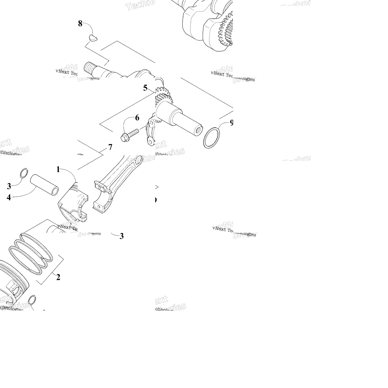 Engine - Piston And Crankshaft