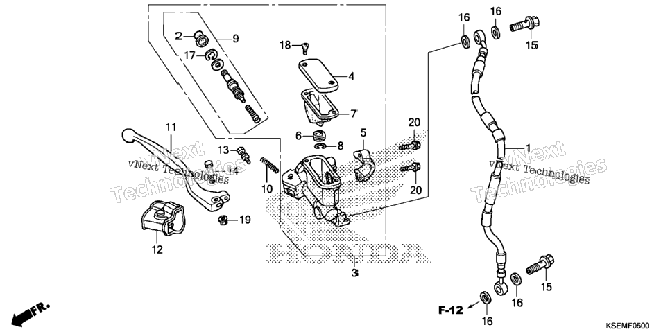 Front Brake Master Cylinder