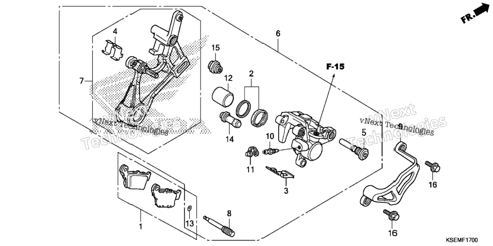 Rear Brake Caliper