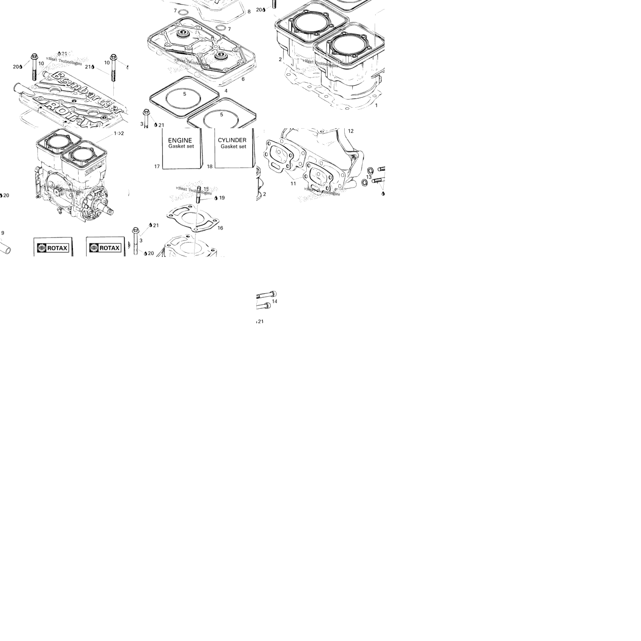 Cylinder And Exhaust Manifold