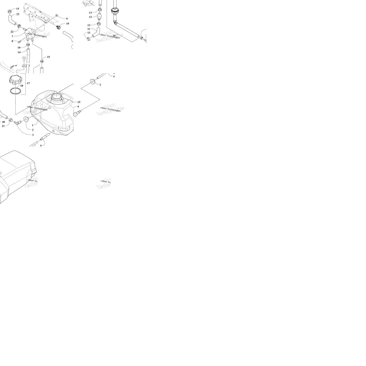 Gas Tank And Fuel Pump Assemblies