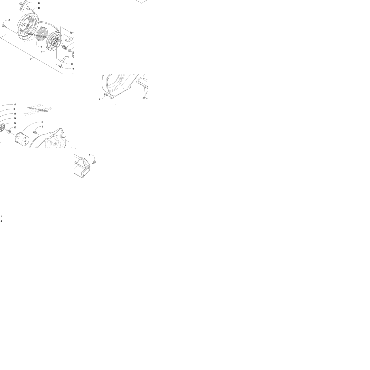 Recoil Starter And Air Shroud Assembly