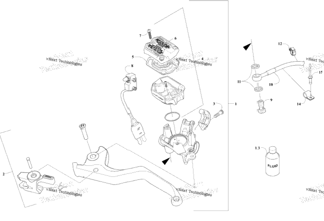 Hydraulic Brake Control Assembly