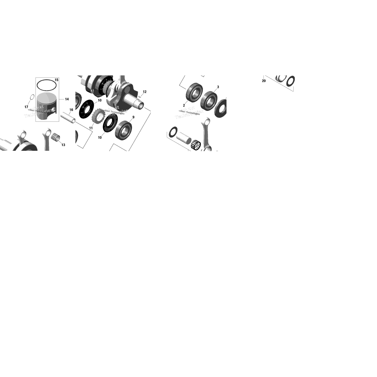 Rotax - Crankshaft And Pistons