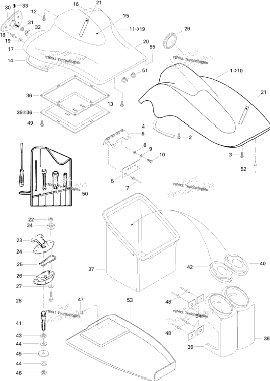 Storage Compartment, Front Speedster