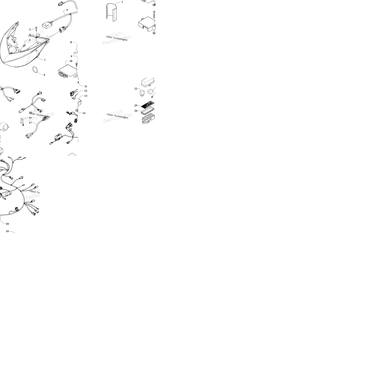 Headlight And Wiring Assemblies