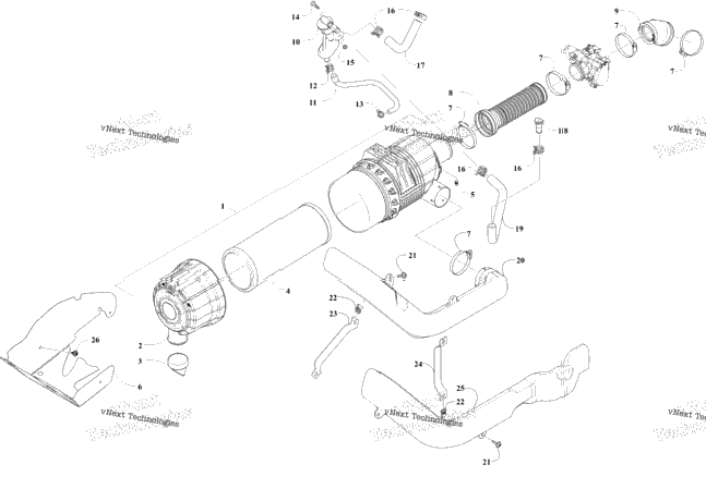 Air Intake And Belt Cooling Assembly