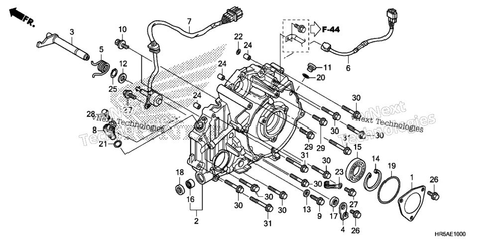 Rear Crankcase Cover