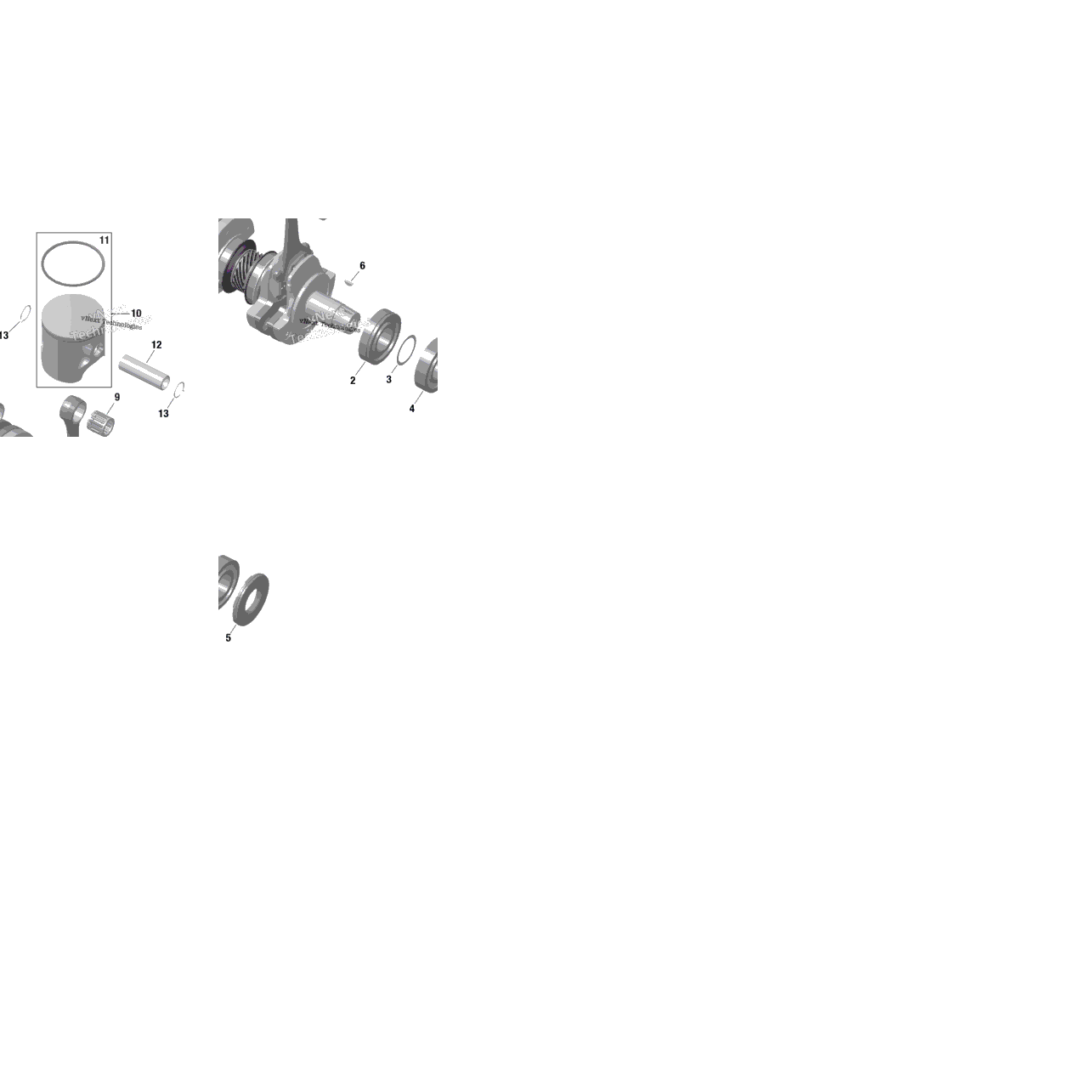 Rotax - Crankshaft And Pistons