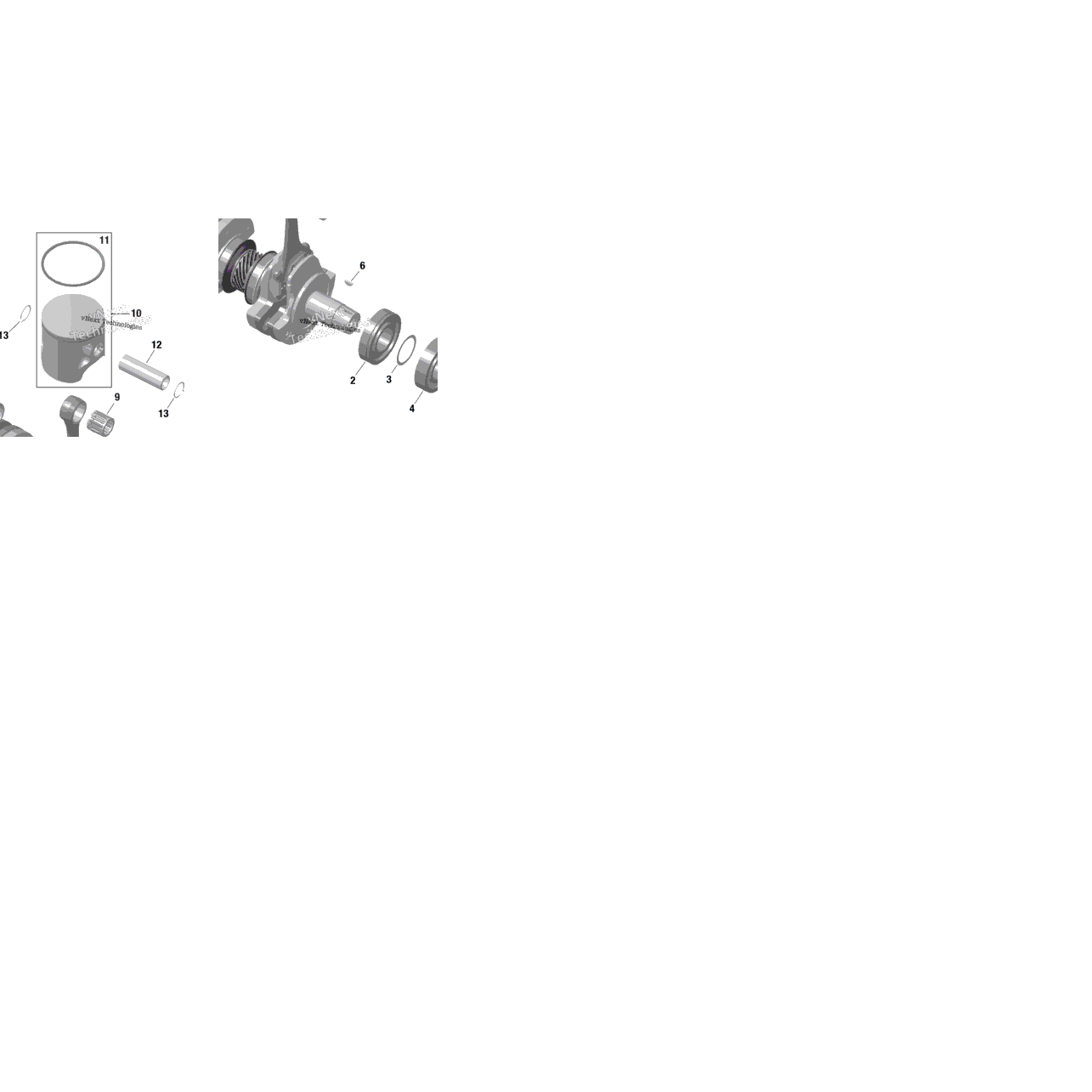 Rotax - Crankshaft And Pistons