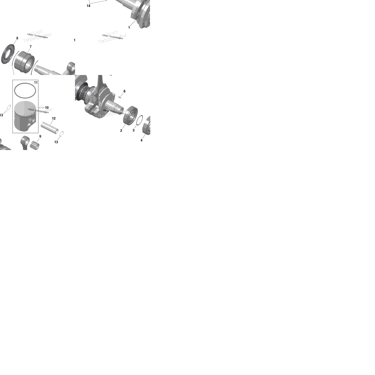 Rotax - Crankshaft And Pistons