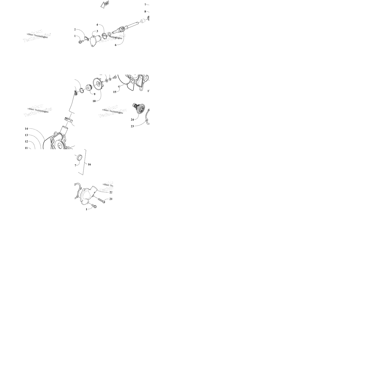 Water Pump And Thermostat