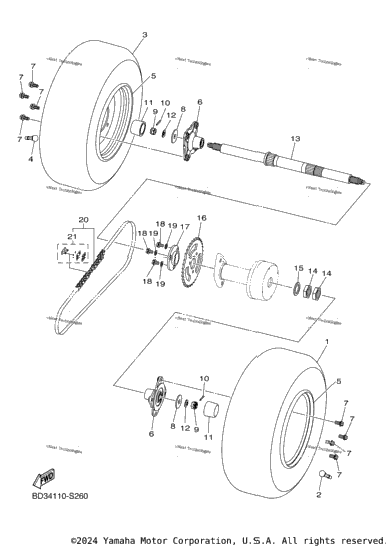Rear Axle Wheel