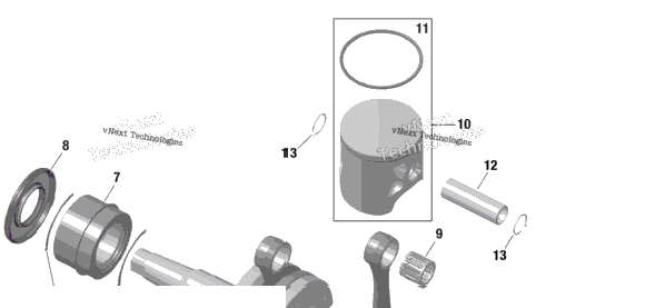 Rotax - Crankshaft And Pistons