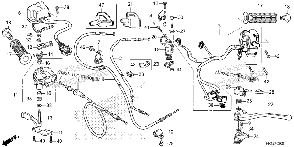 Handle Lever@Switch@Cable