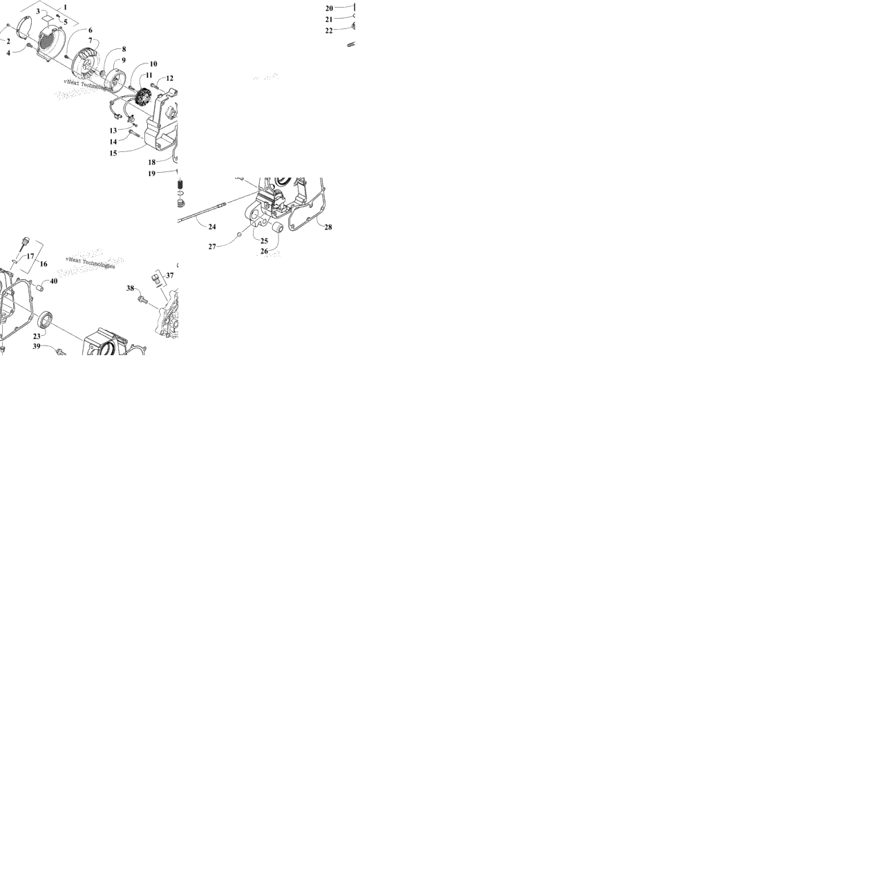 Right Crankcase And Cover Assembly