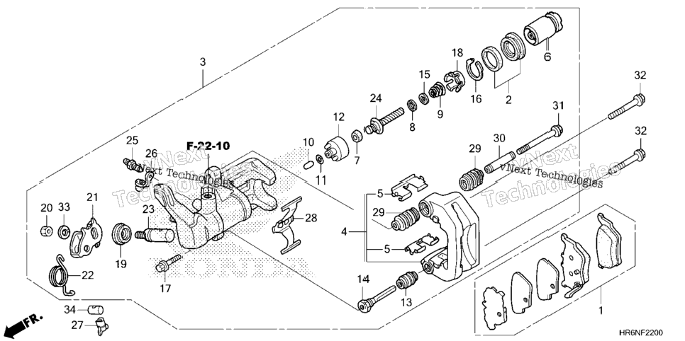 Rear Brake Caliper