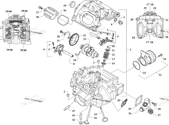 Cylinder Head And Camshaft/Valve Assembly
