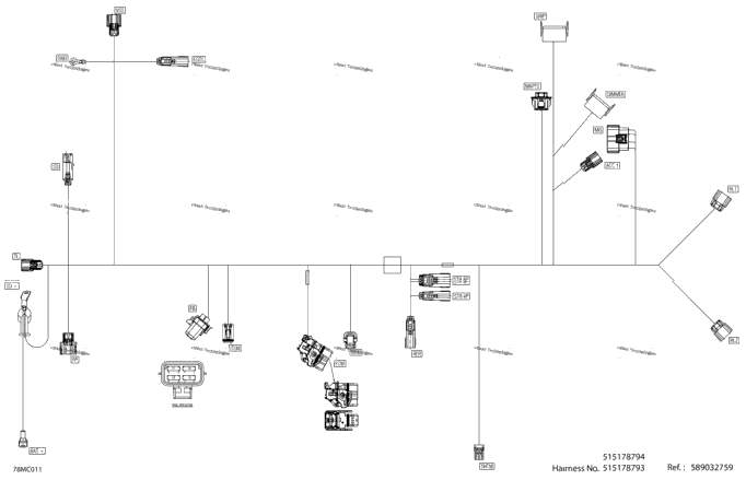 Electric - Main Harness - 515178794 - Model With Manual Start