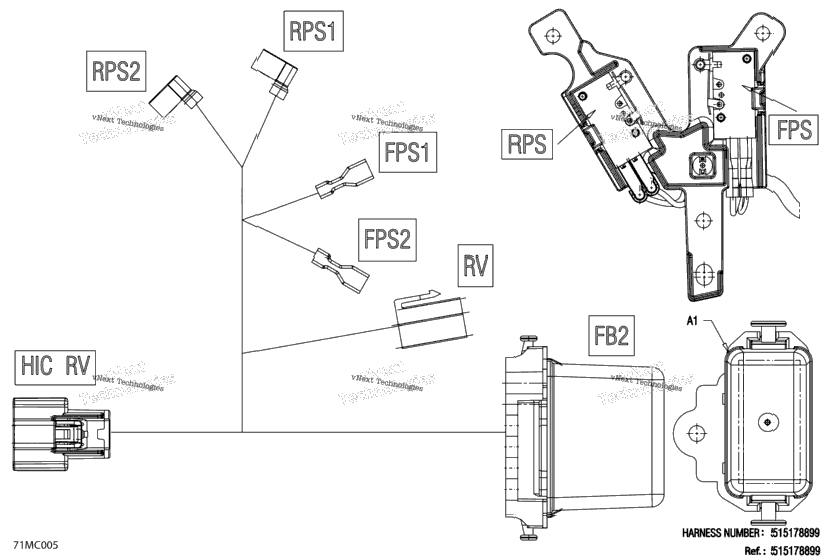 Electric - Reverse Wiring Harness - 515178899