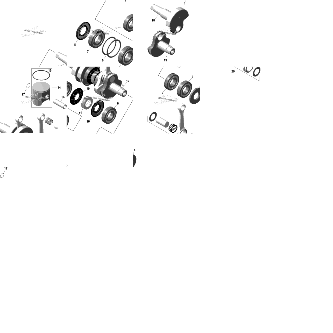 Rotax - Crankshaft And Pistons