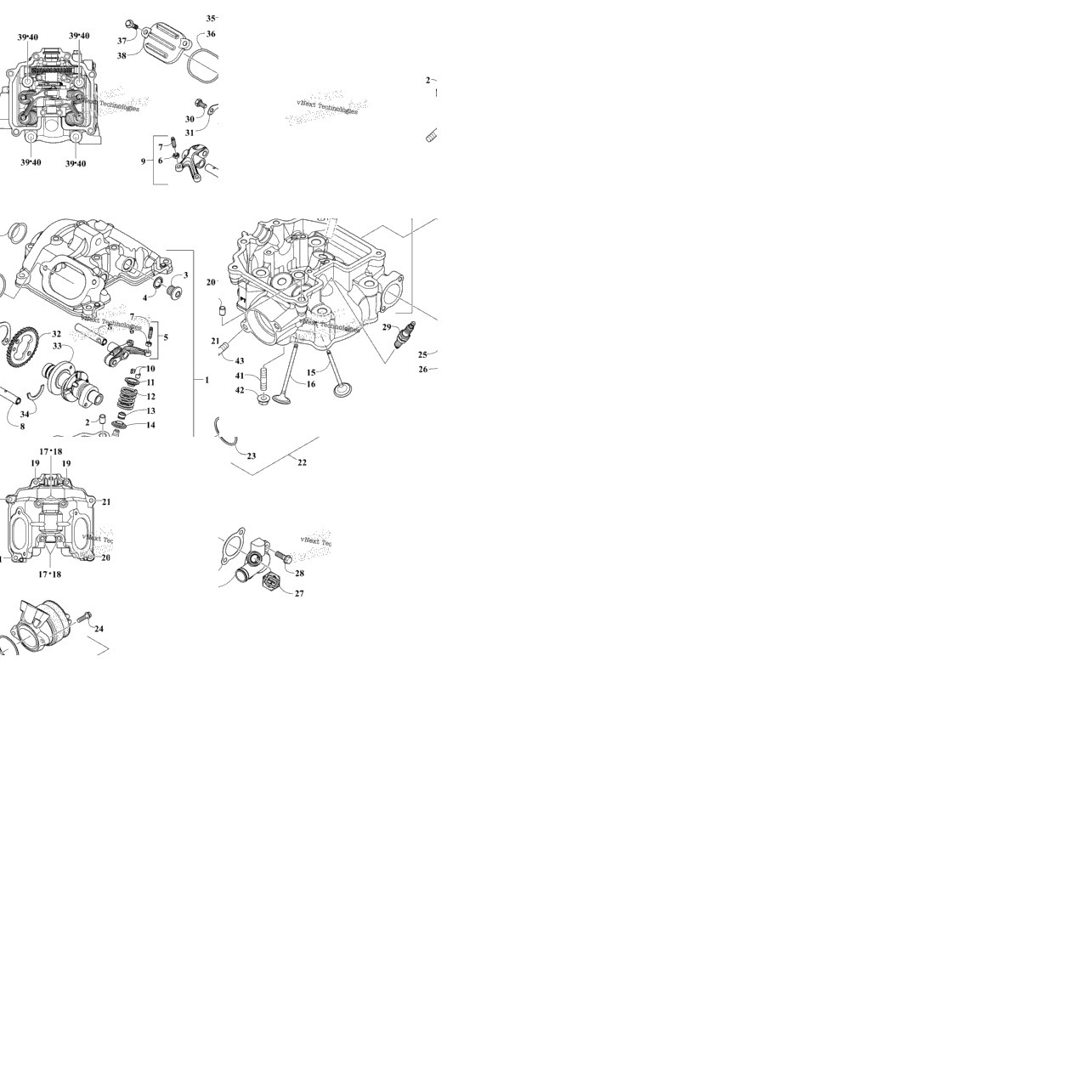 Cylinder Head And Camshaft/Valve Assembly