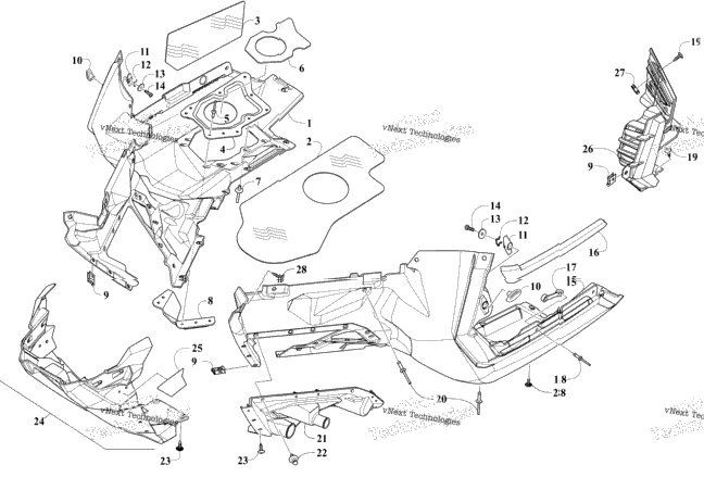 Skid Plate And Footwell Assemblies