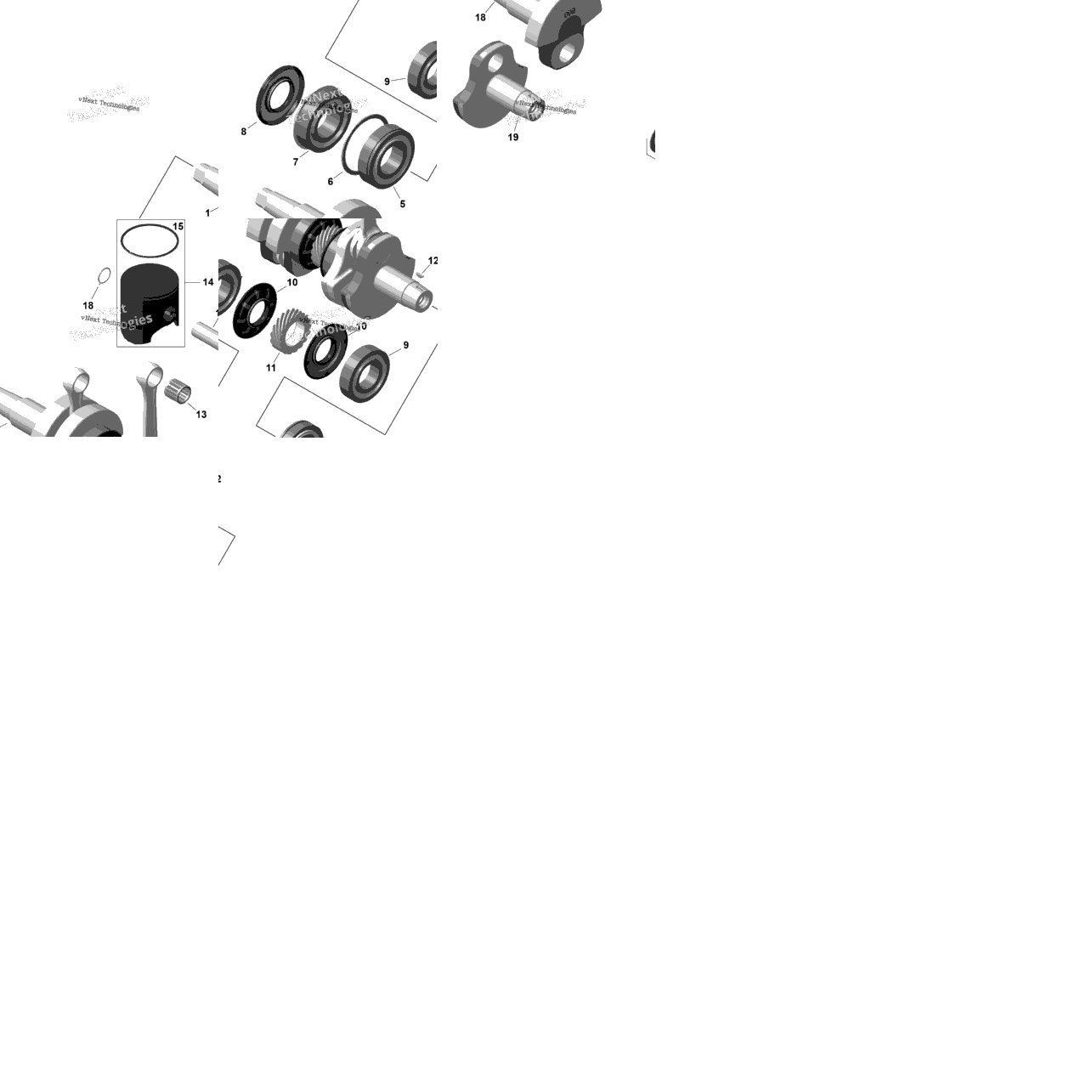 Rotax - Crankshaft And Pistons