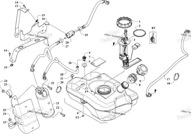 Gas Tank Assembly/Fuel Vapor Recovery