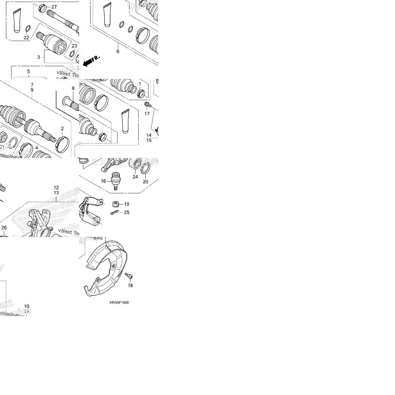 Front Knuckle@Driveshaft