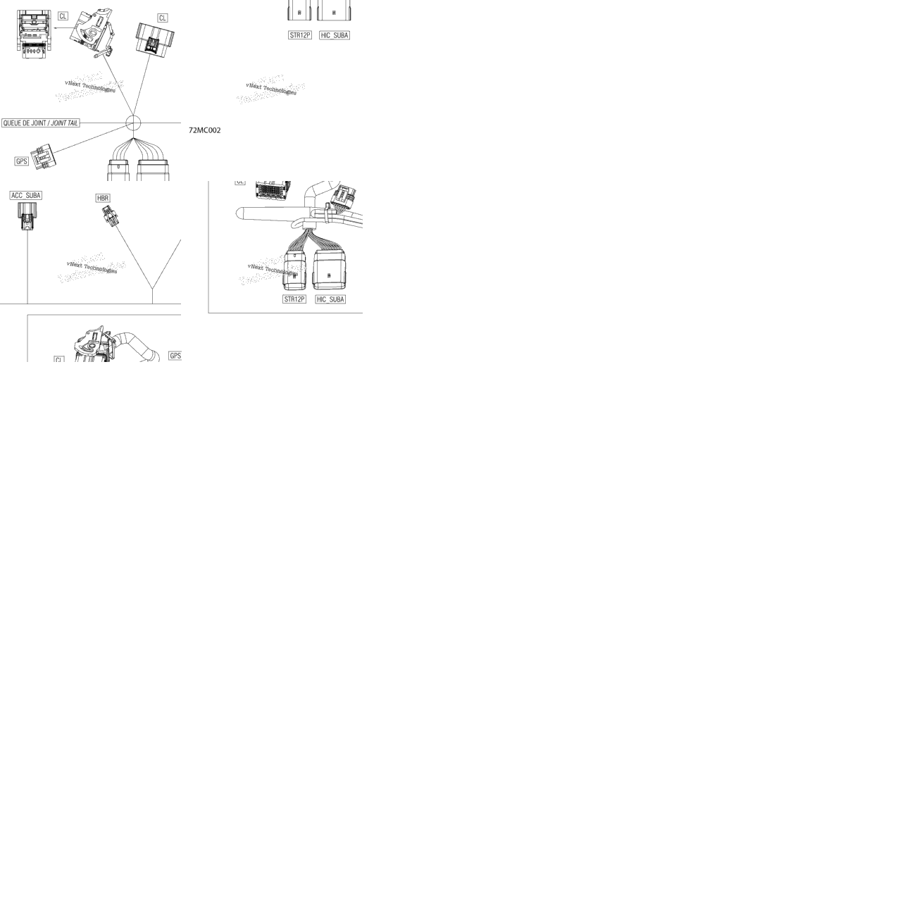 Electric - Hood Wiring Harness - 515179006 - Models Without Touch Screen